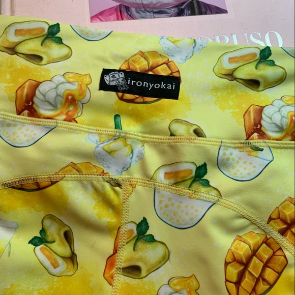 IRON YOKAI Mango Print V-CUT LEGGINGS Size XL - Picture 15 of 15